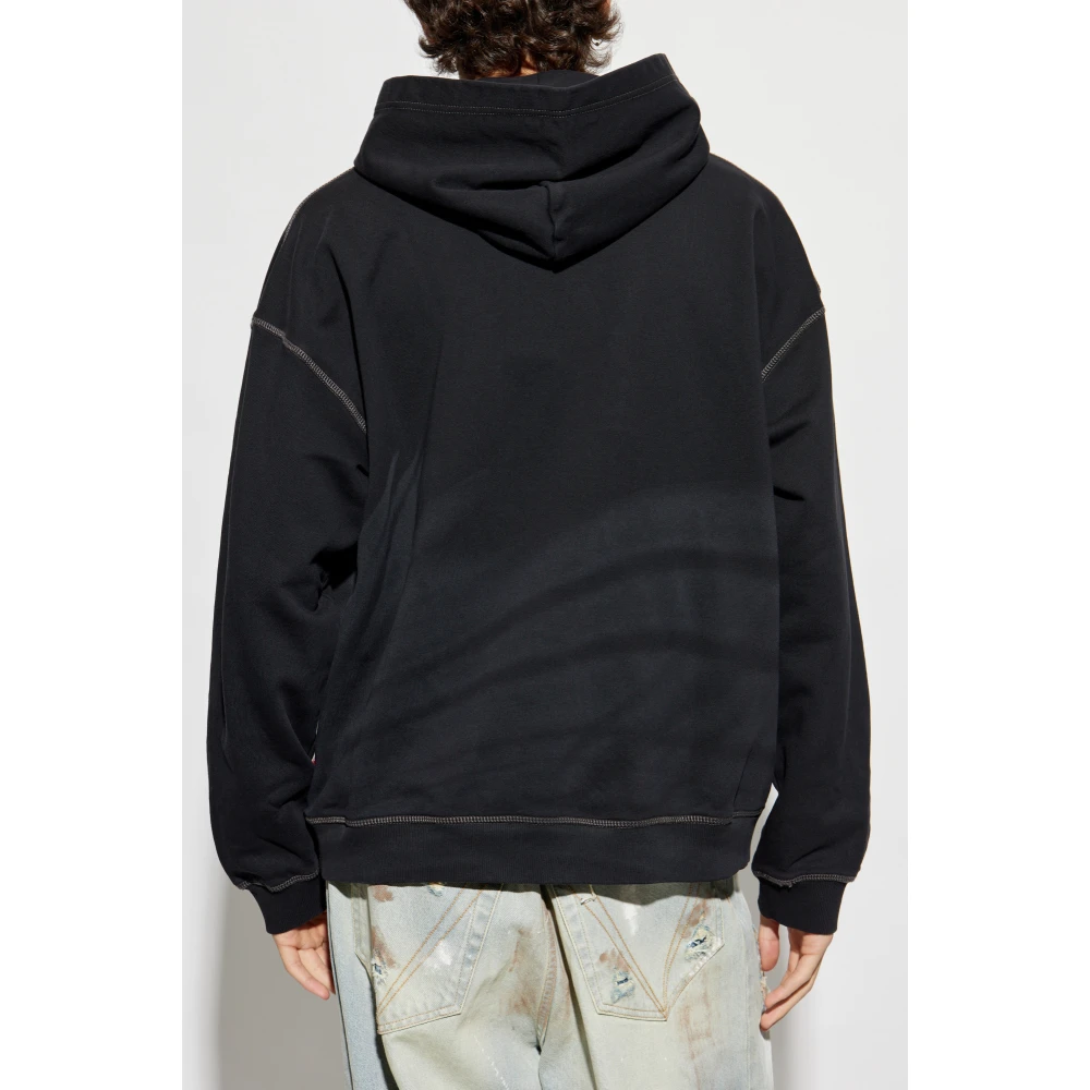 Diesel Hoodie S-Boxt-Hood-R9 Black Heren