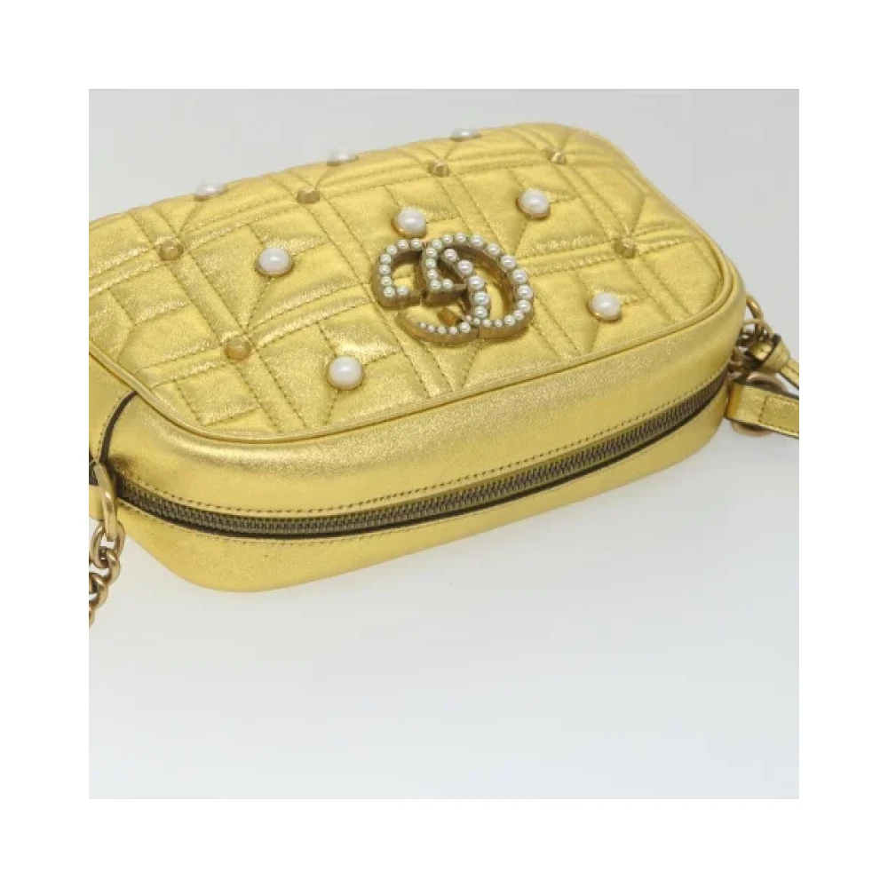 Gucci Vintage Pre-owned Leather gucci-bags Yellow Dames