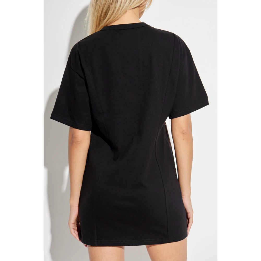 Misbhv Jurk met logo Black Dames