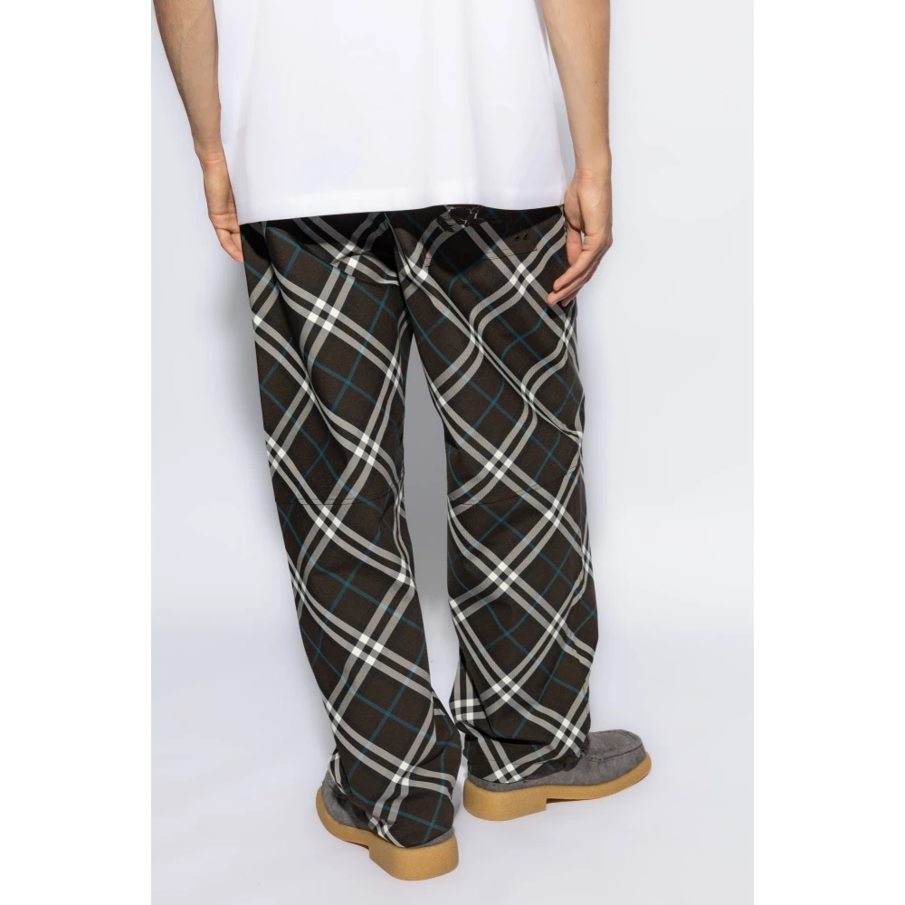 Burberry Geruite broek Multicolor Heren