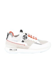Sneakersy z wiązaniem i logowaną podeszwą