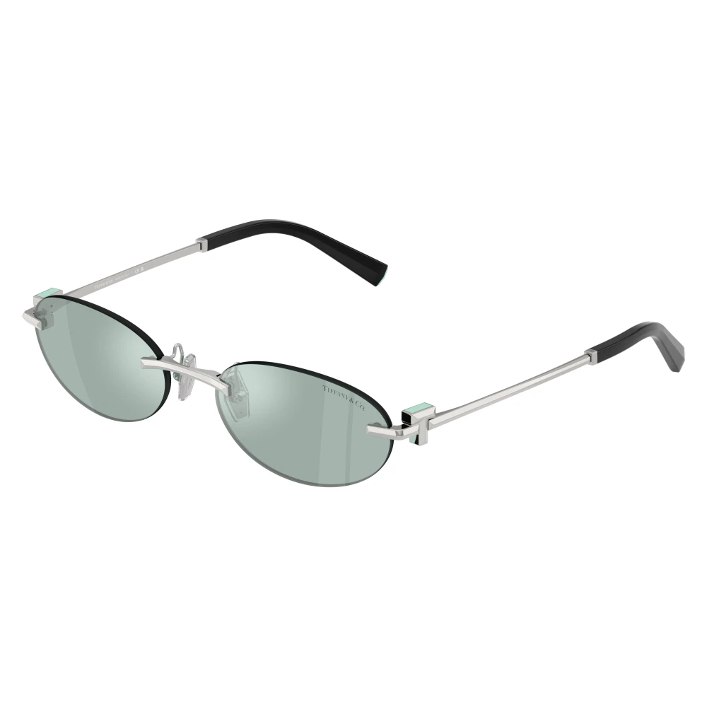 Tiffany Unisex Light Blue Tf3119d 600165 Sunglasses Metal Silver Round Normal Mirrored - Image 2