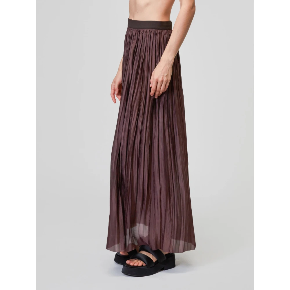 Roberto Collina Maxi Skirts Brown Dames