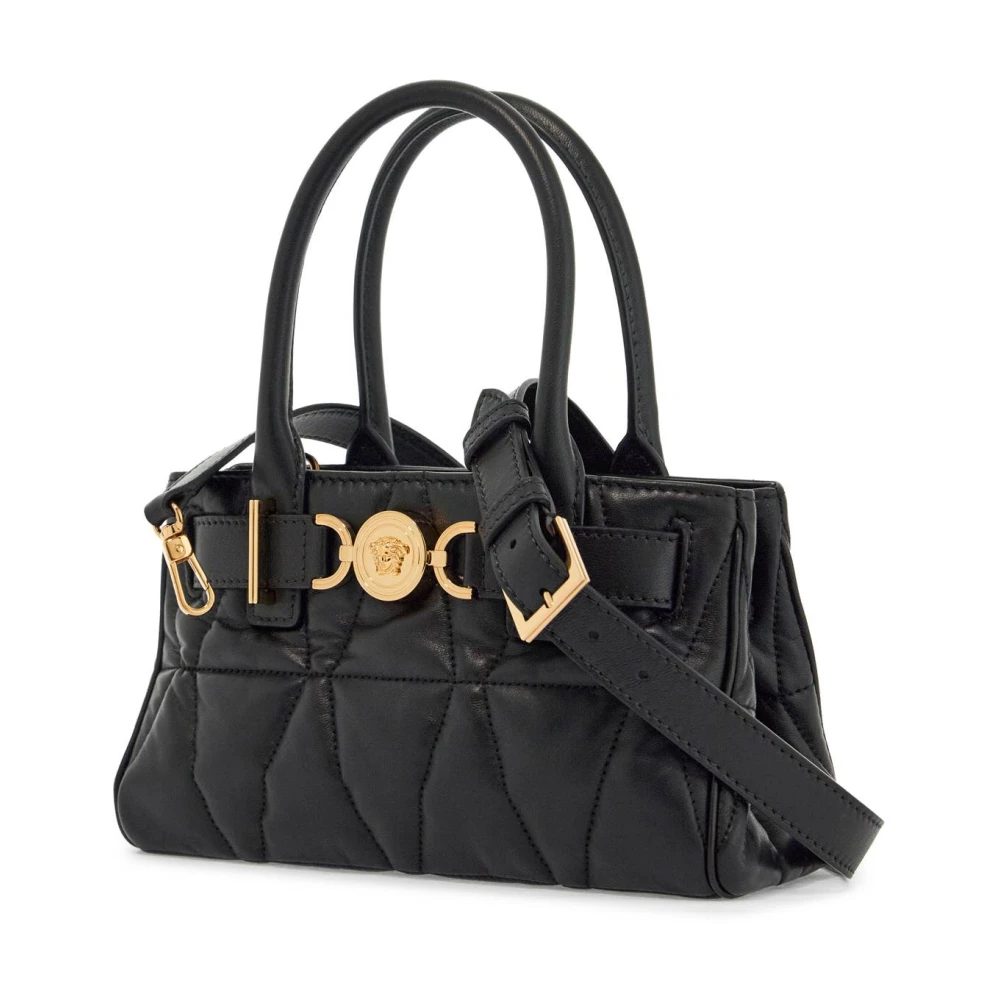 Versace Gewatteerde Medusa Handtas Black Dames