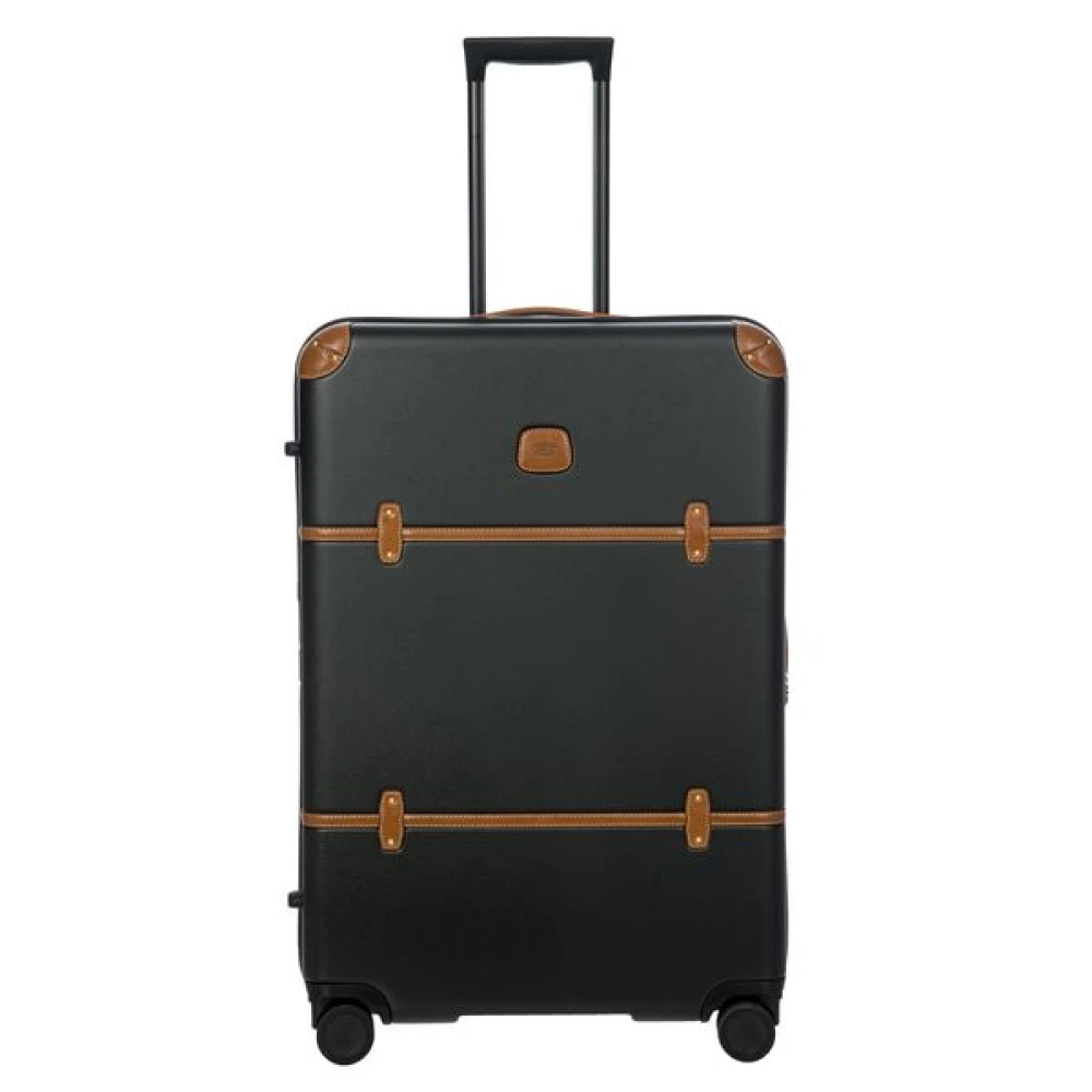 Bric's Unisex Zwart Uitbreidbare Polycarbonaat Trolley Spinner Koffer