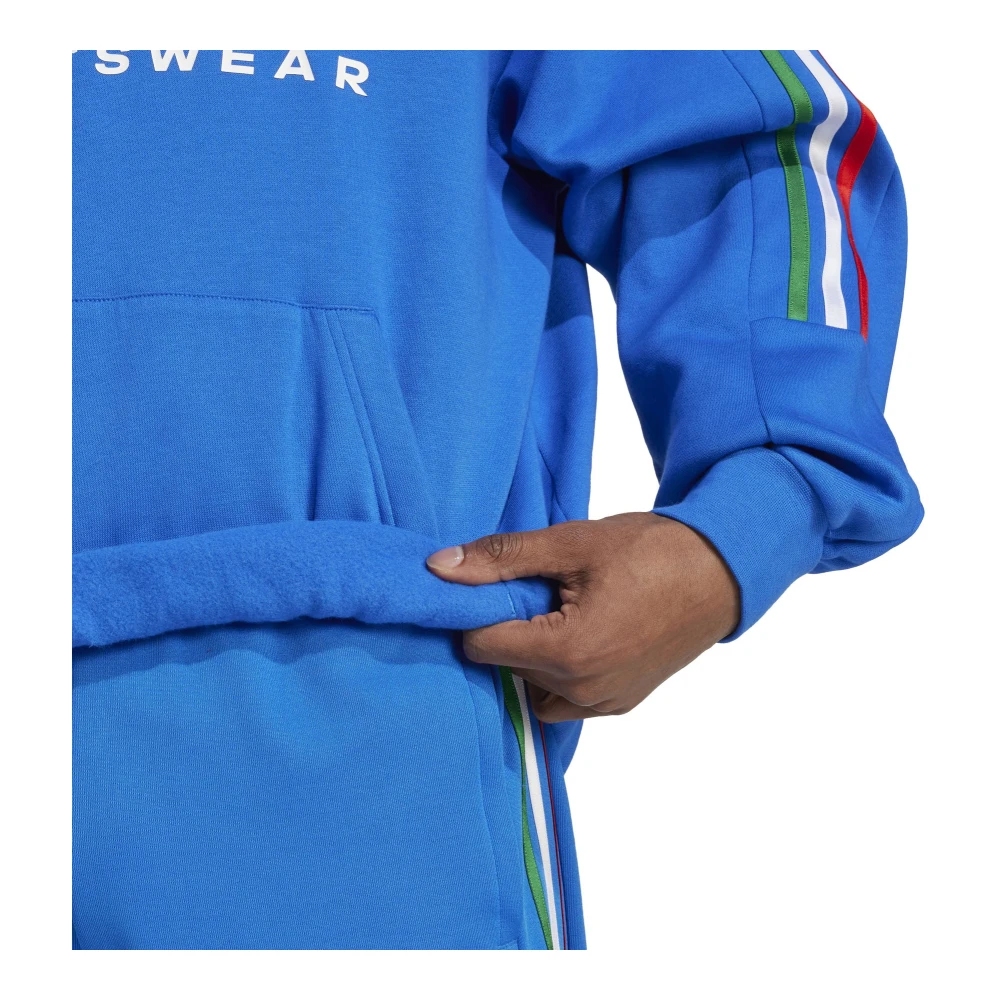 Adidas Hoodie met print voor mannen Blue Heren