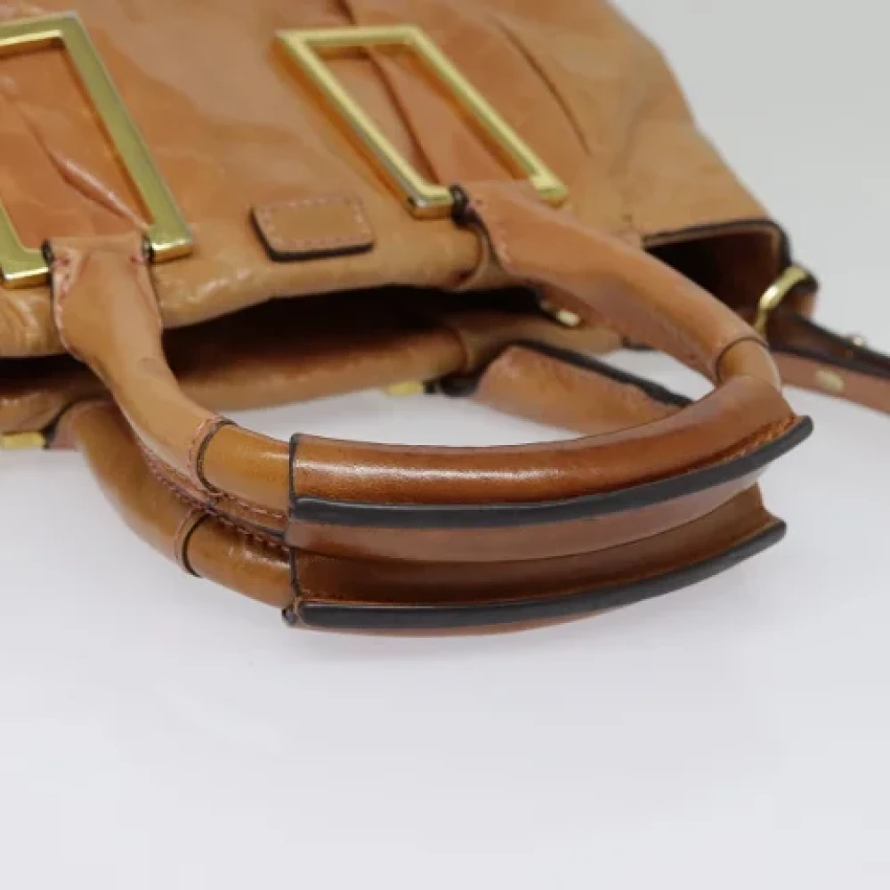 Chloé Pre-owned Leather handbags Brown Dames