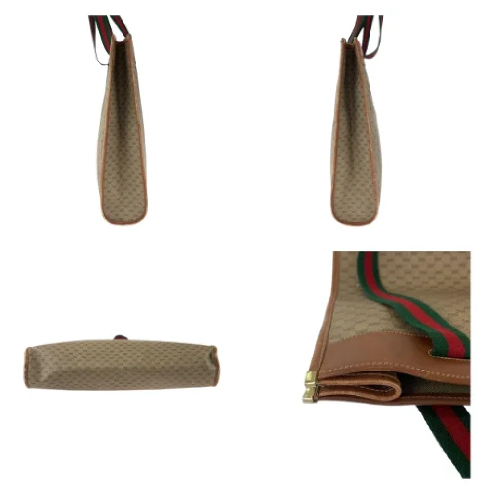 Gucci Vintage Pre-owned Canvas gucci-bags Brown Heren