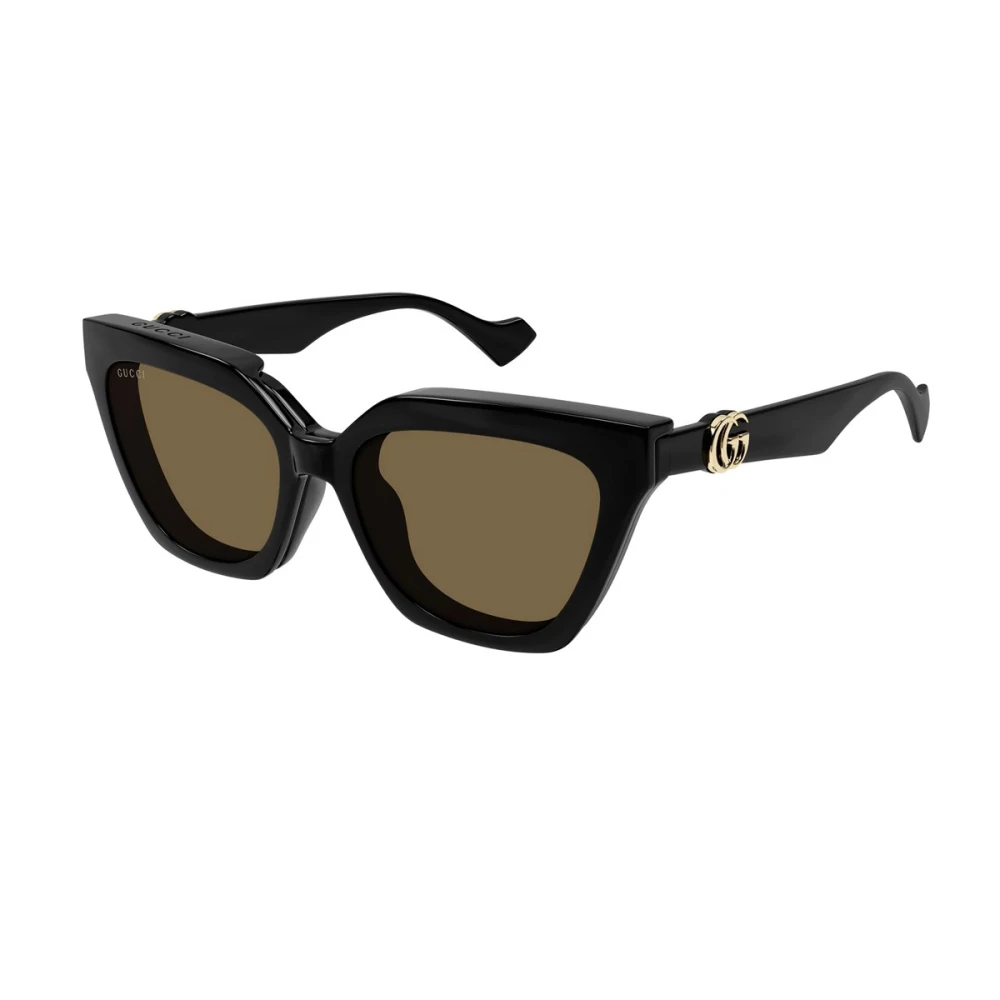Gucci Cat-eye båge med clip-on solglasögon Black, Dam