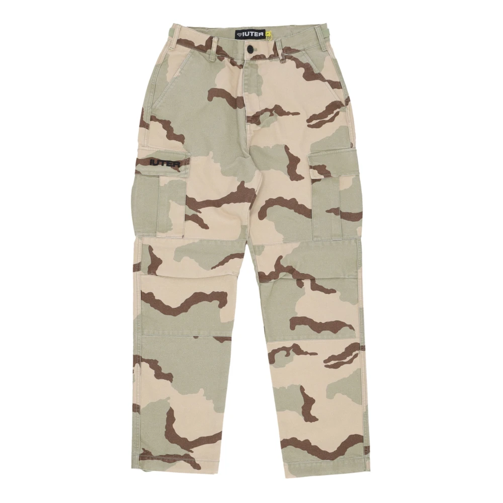 Iuter Canvas Cargo Broek met Verstelbare Zoom Multicolor Heren