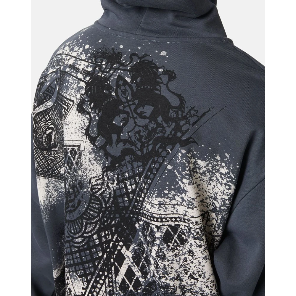 Iceberg Hoodie met prints Gray Heren