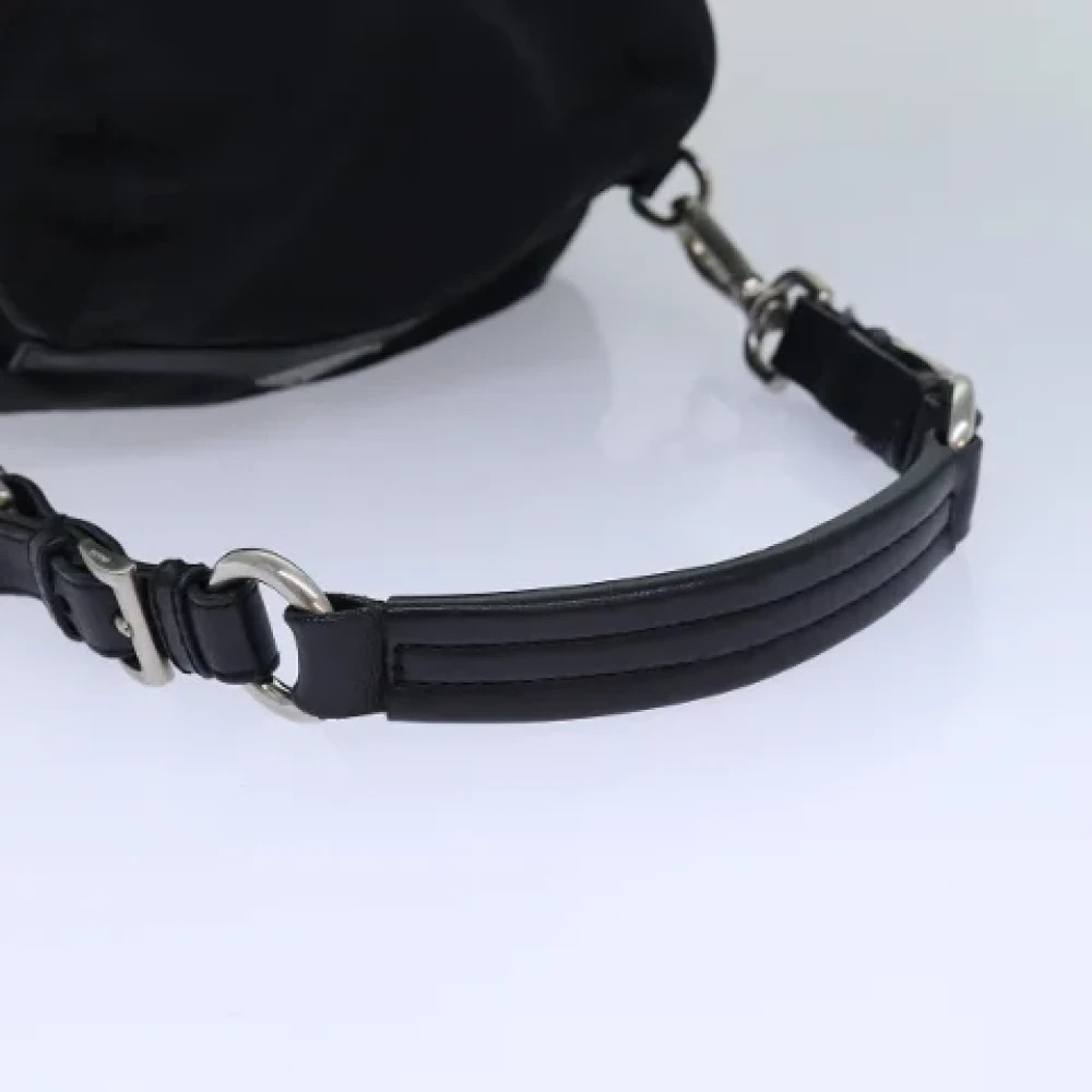 Prada Vintage Pre-owned Fabric backpacks Black Dames