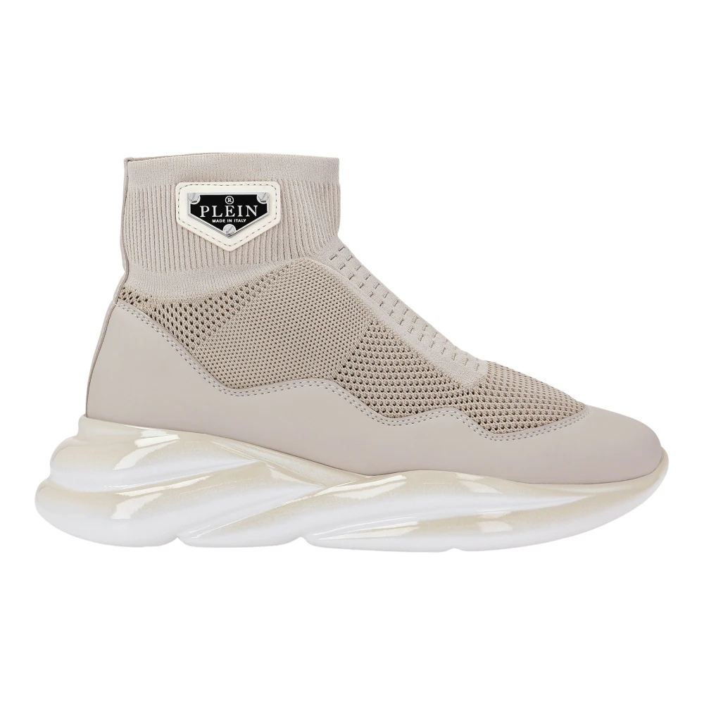 Philipp Plein Runner Sneaker Iconic Plein Dames Schoenen Beige