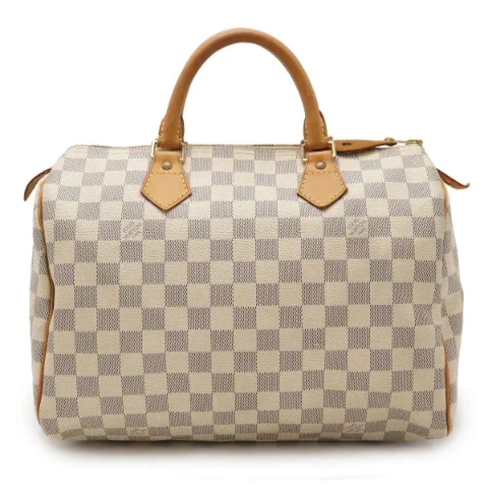 Louis Vuitton Vintage Pre-owned Canvas handbags Beige Dames