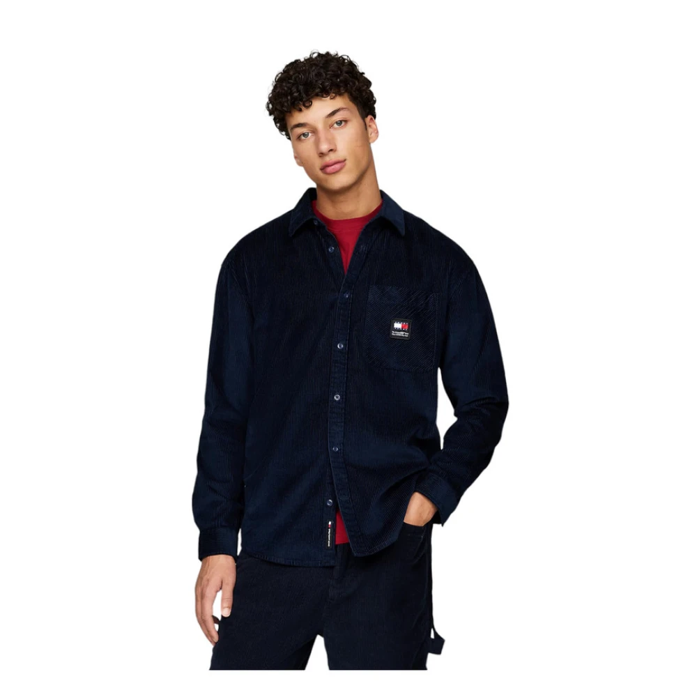 Tommy Jeans Lange mouw shirt Blue Heren