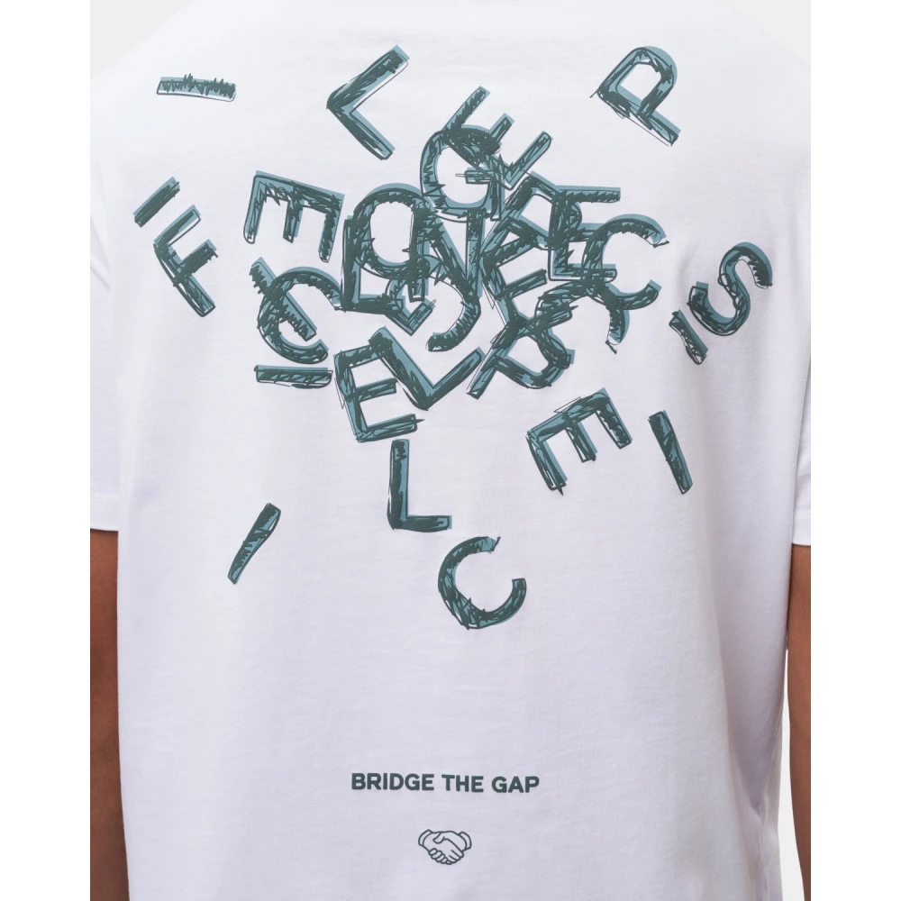 Filling Pieces T-shirt Alphabet White Heren