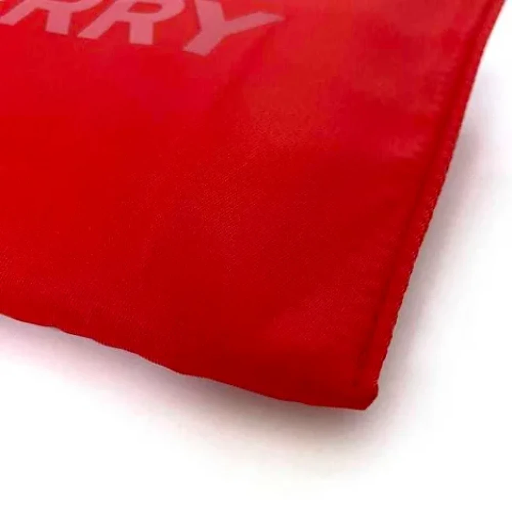Burberry Vintage Pre-owned Nylon clutches Red Dames