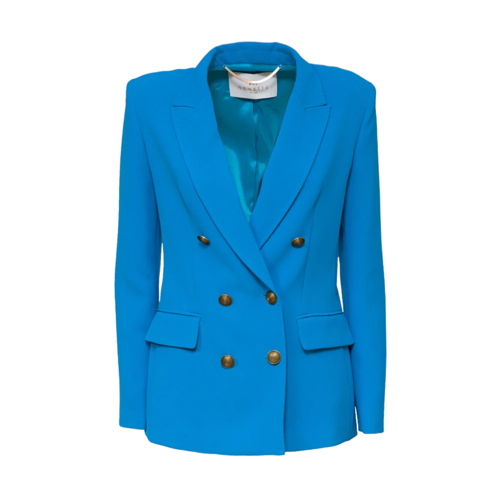 Nenette Elegant Cady Blazer Jacket Blue Dames