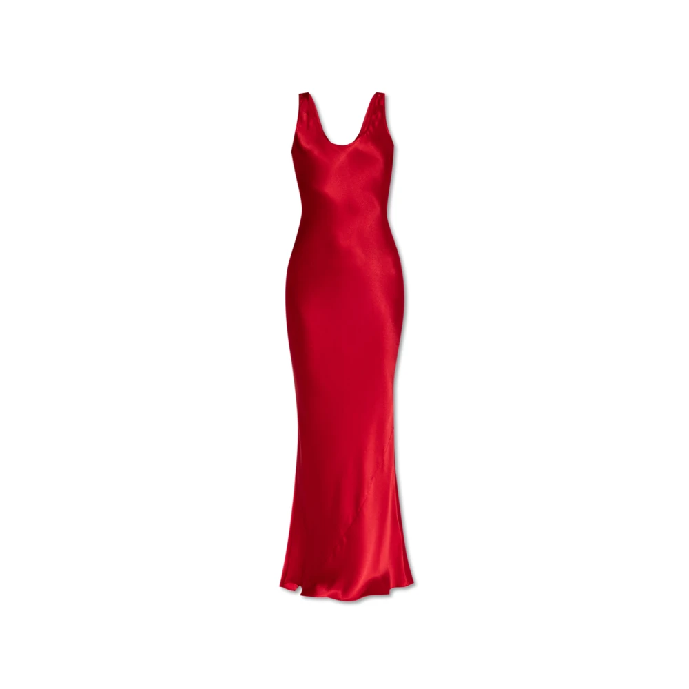 Anine Bing Zijden jurk 'Alison' Red Dames