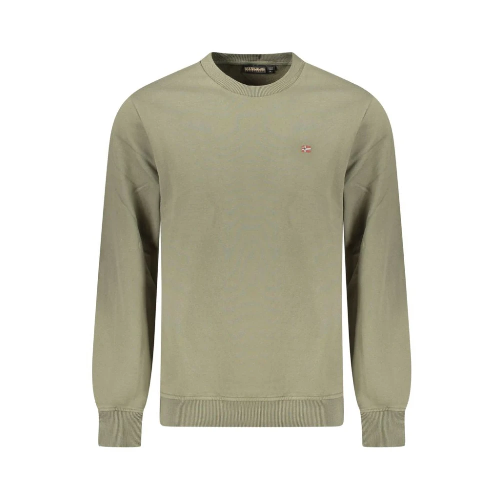 Napapijri Men's Green Cotton Jumper - Sweatshirts - Xl - Sweatshirts & Hoodies