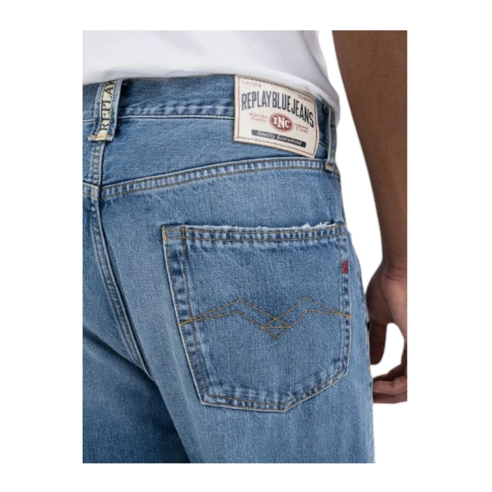 Replay Klassieke Straight Fit Denim Jeans Blue Heren