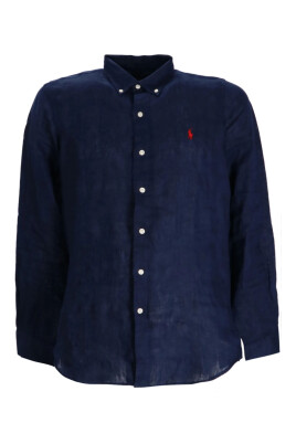 blue-linen-button-down-shirt