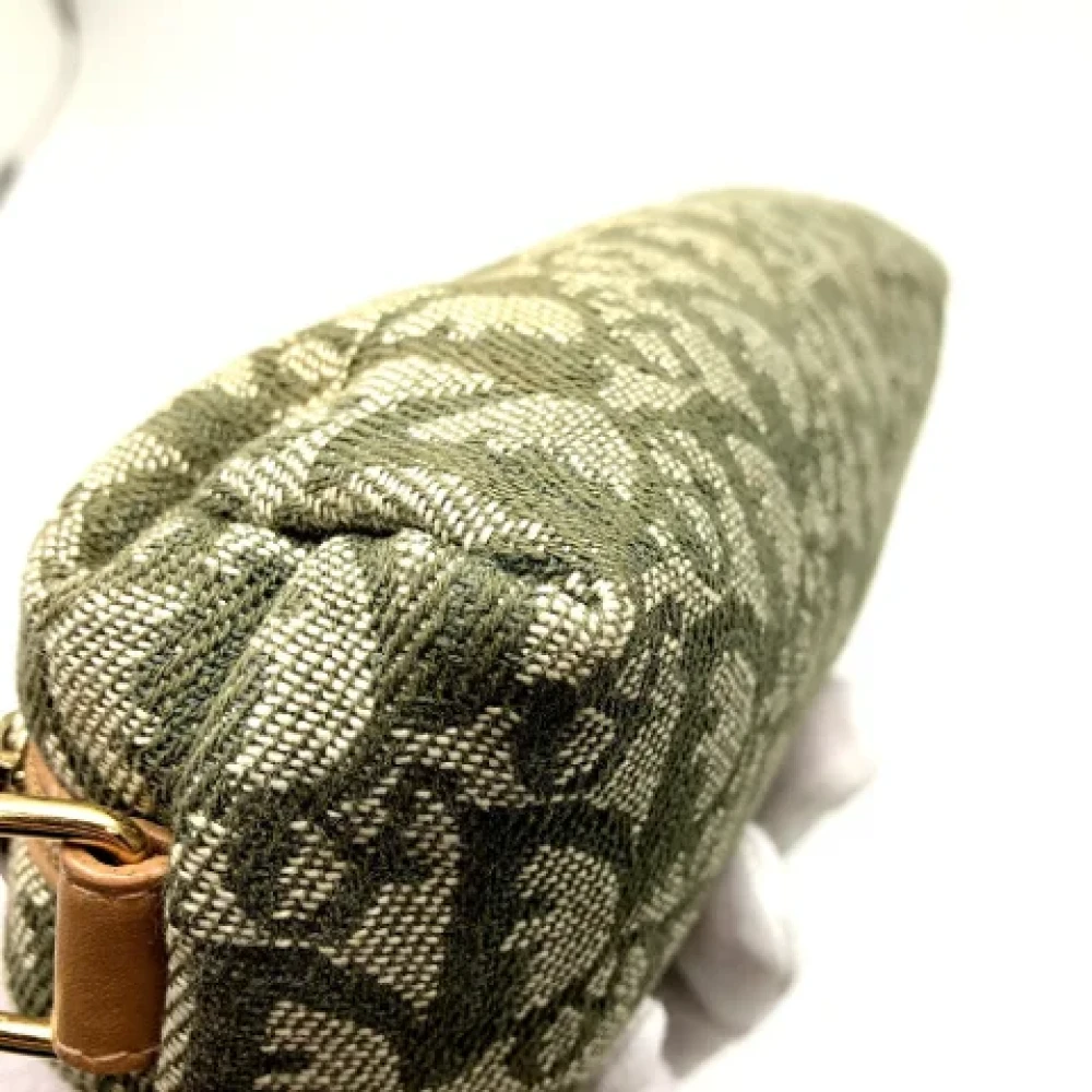 Dior Vintage Pre-owned Canvas wallets Green Dames