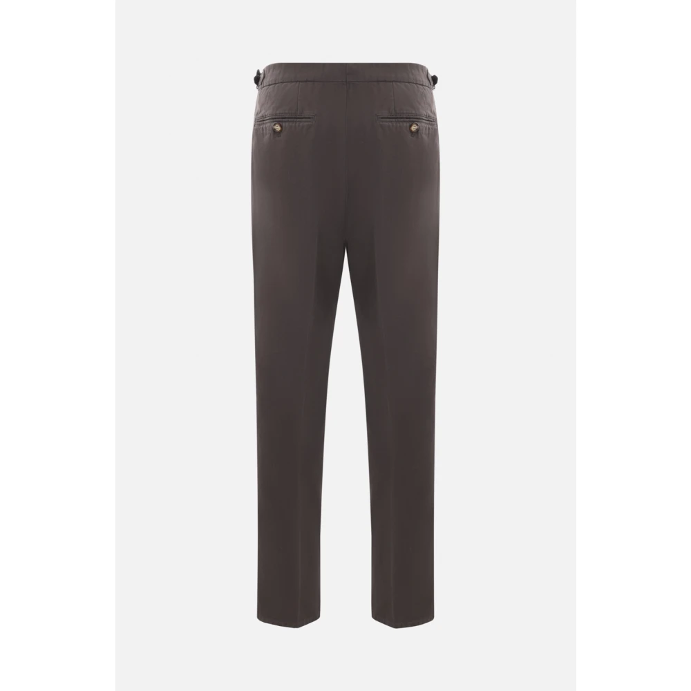 BRUNELLO CUCINELLI Bruine Katoenen Gabardine Broek Brown Heren