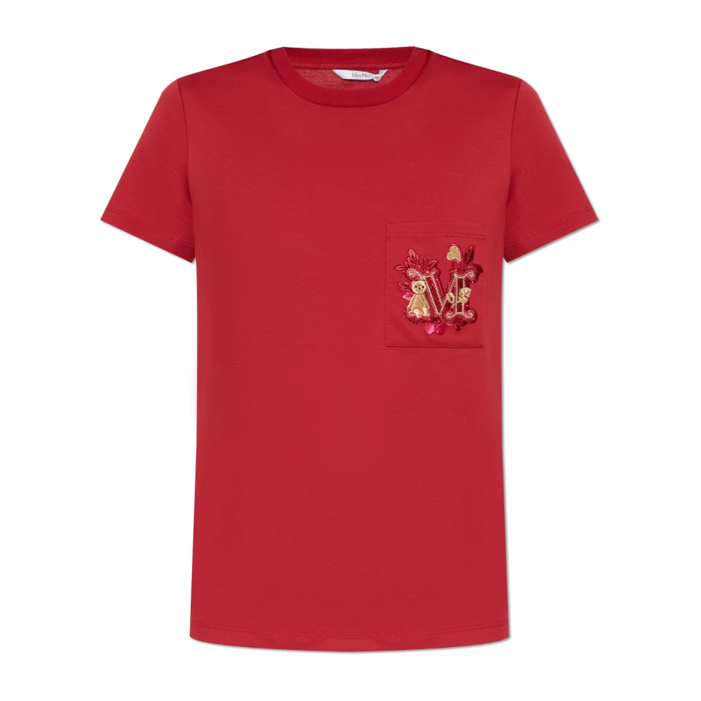 Max Mara T-shirt Nunzio Red Dames