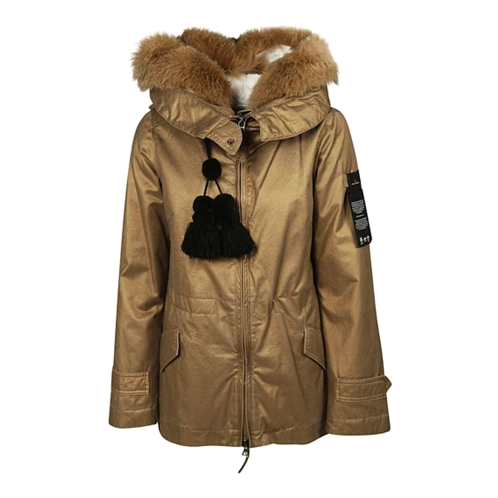 Peuterey Women's Beige Giubbino - Faux Fur & Shearling Jackets - S - Jackets