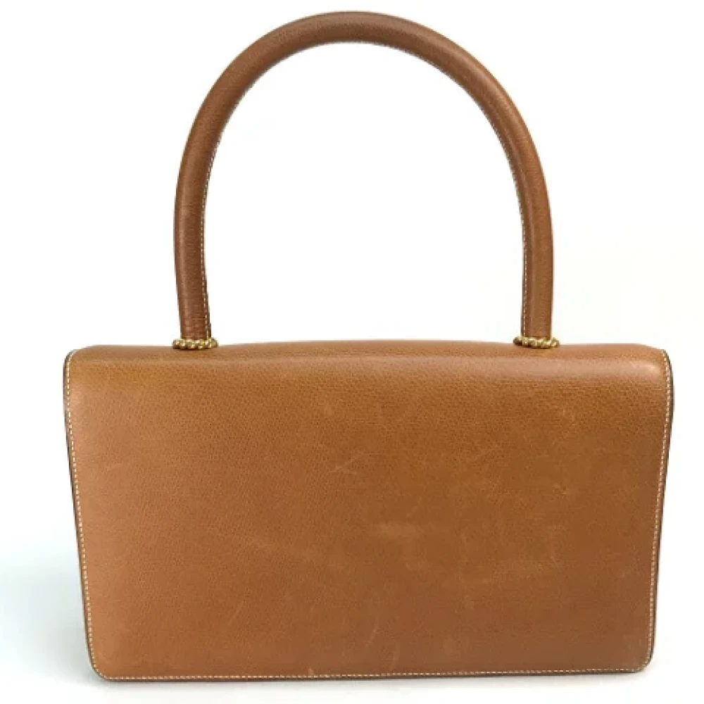Hermès Vintage Pre-owned Leather handbags Brown Dames