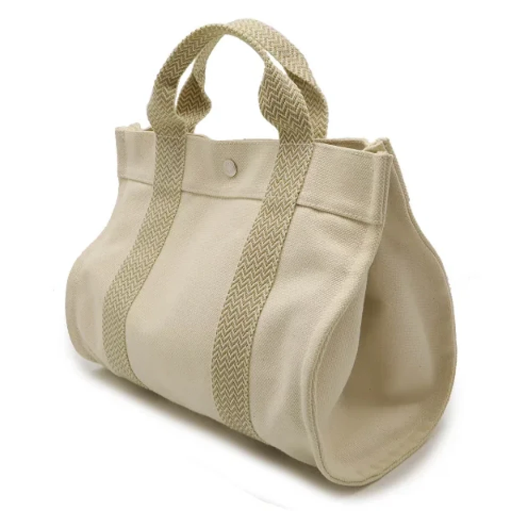 Hermès Vintage Pre-owned Canvas totes Beige Dames