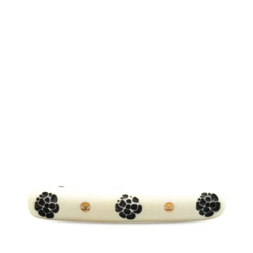 Chanel Vintage Pre-owned Canvas hair-accessories Yellow Dames
