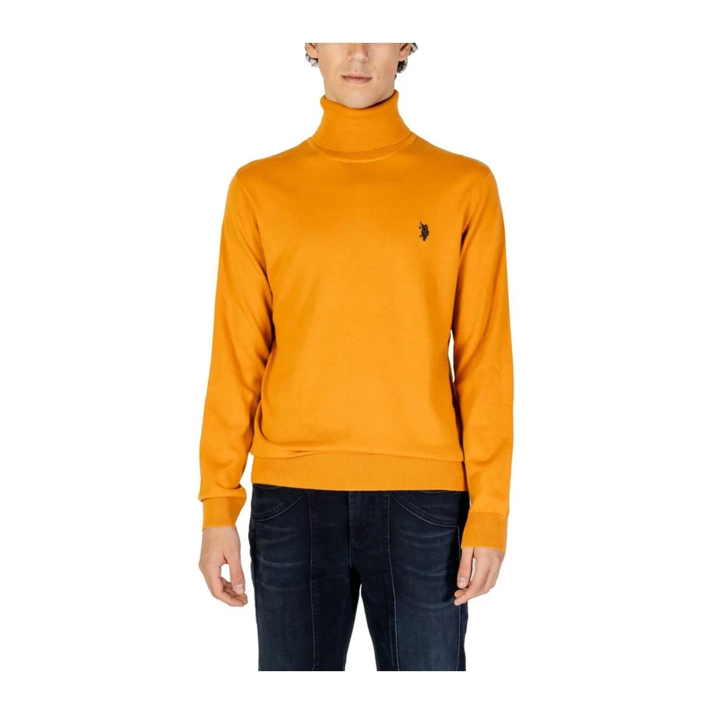 Oransje Cashmere Blend Sweater Herre Strikkevarer