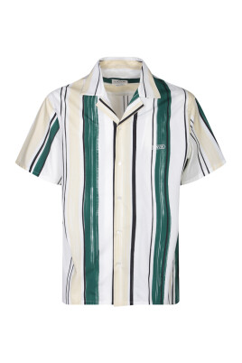 chemise-a-rayures-vertes