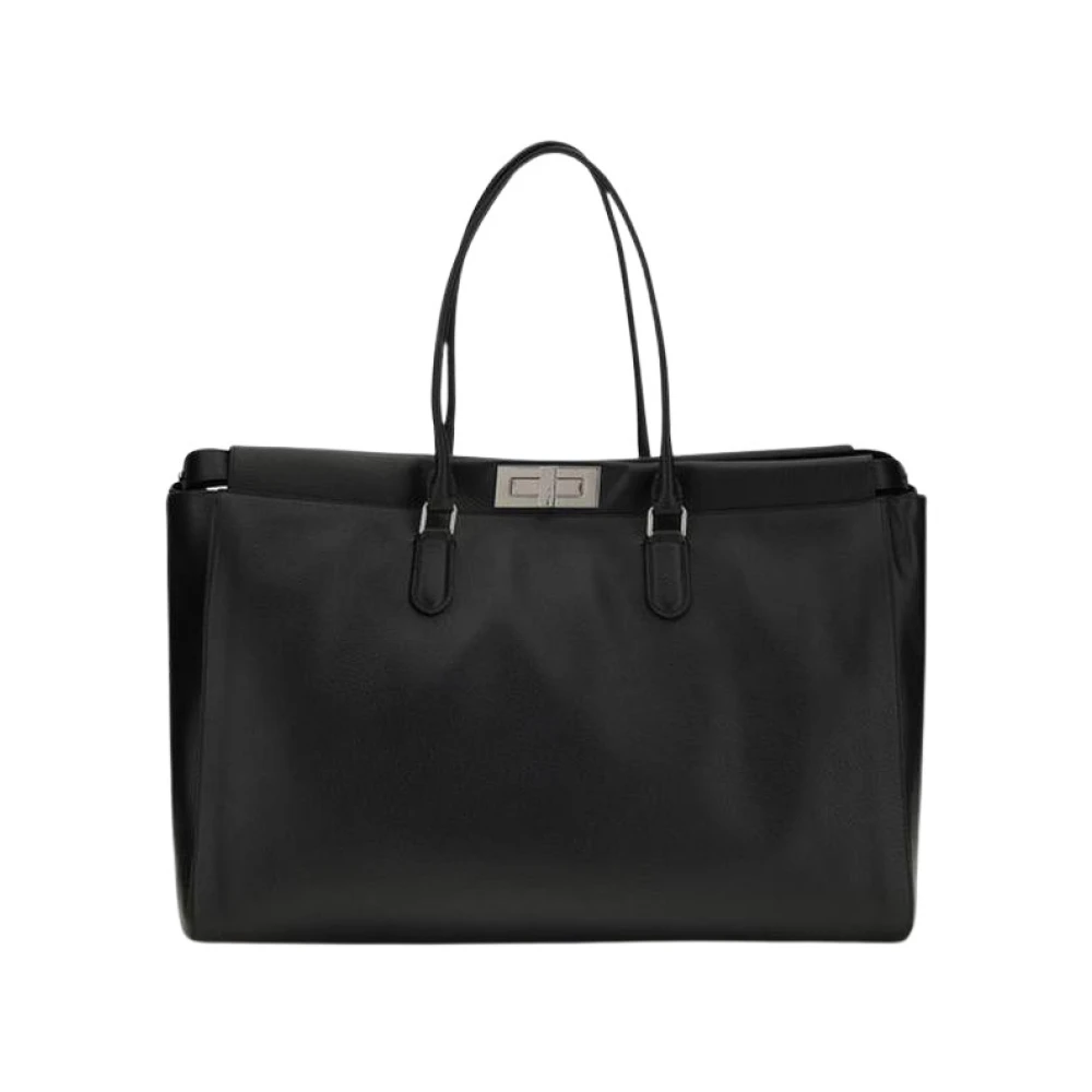 FENDI | Black Peekaboo Tote Large tote bag | male | PZ - Image 5