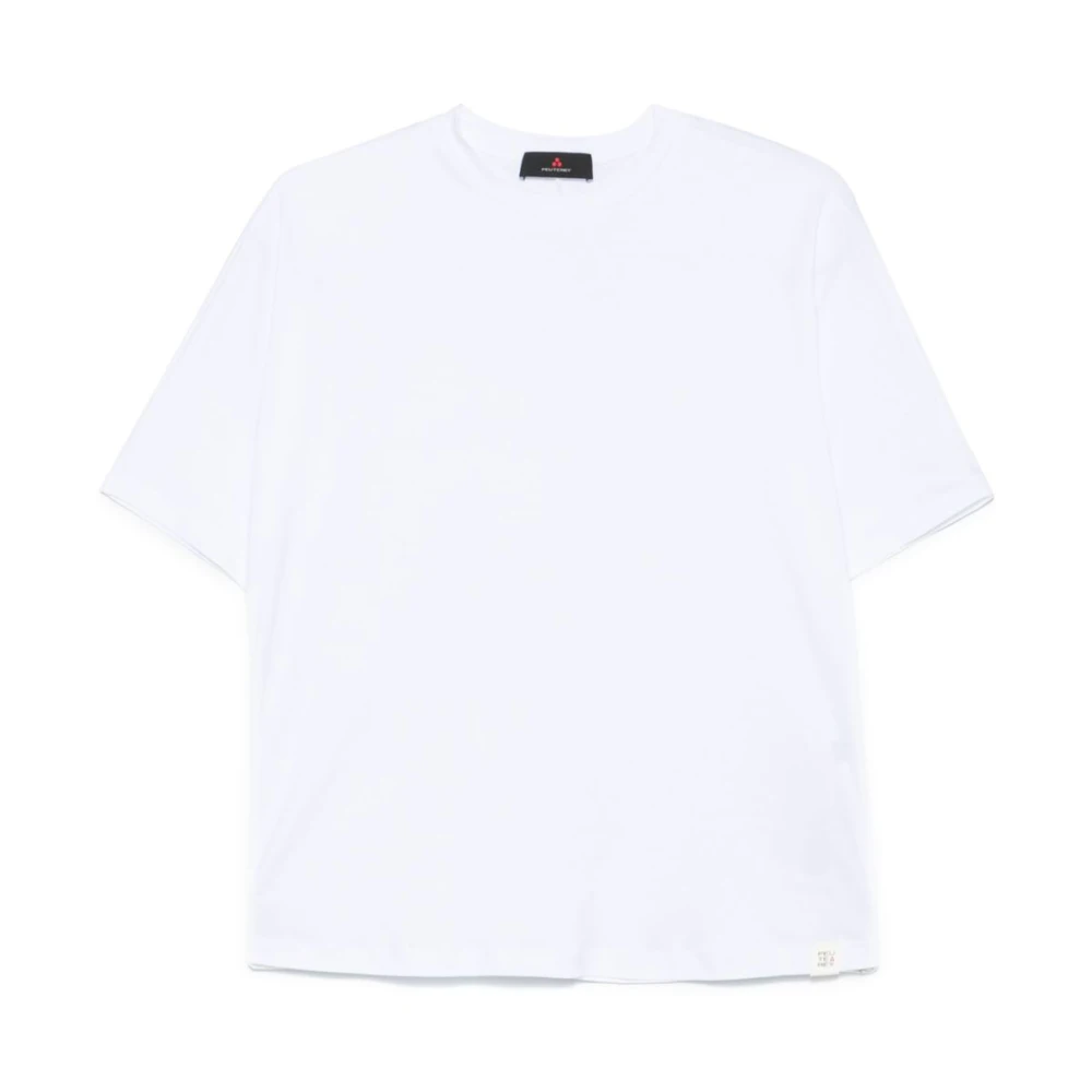 Peuterey Witte Crew Neck T-shirts en Polos White Dames