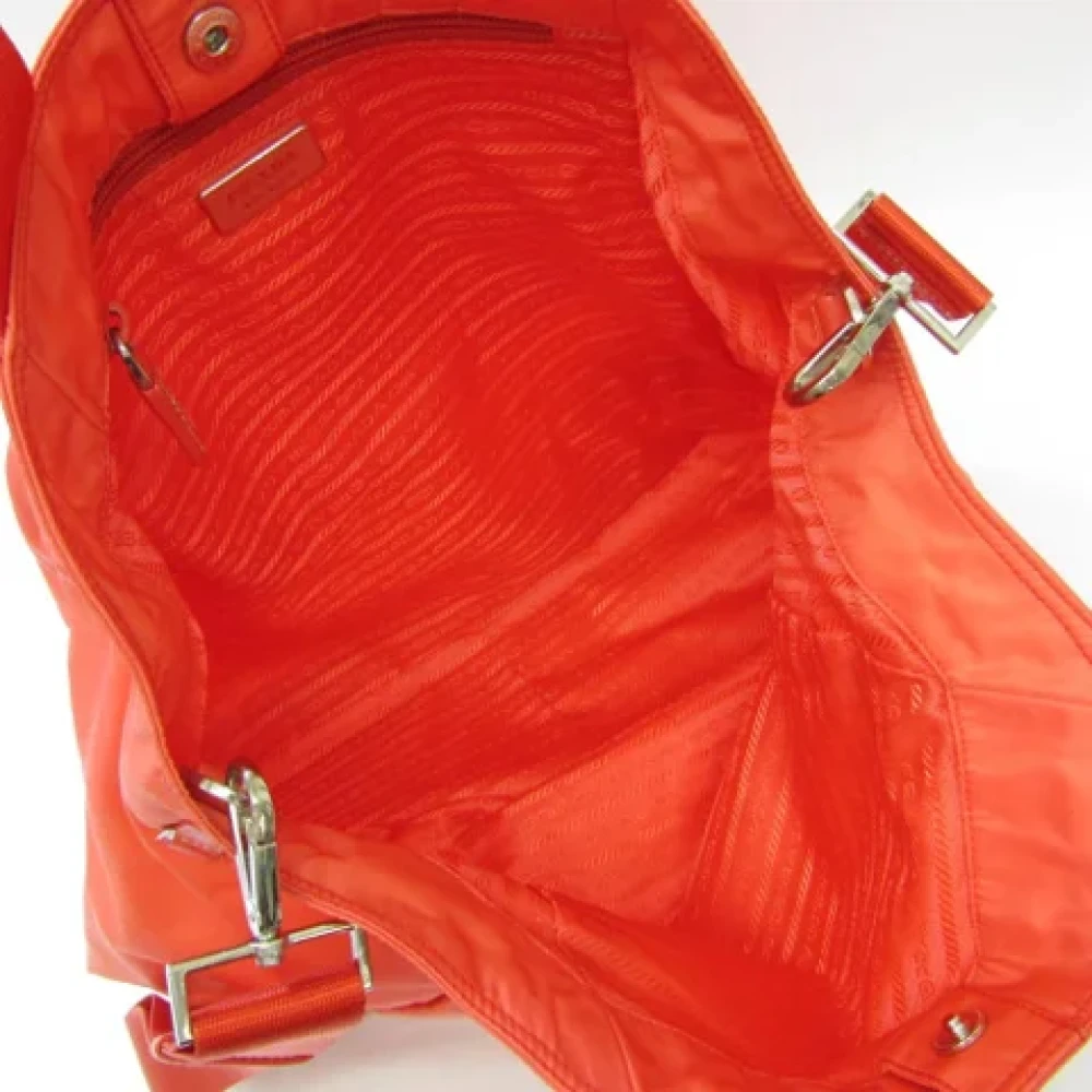 Prada Vintage Pre-owned Fabric totes Orange Dames