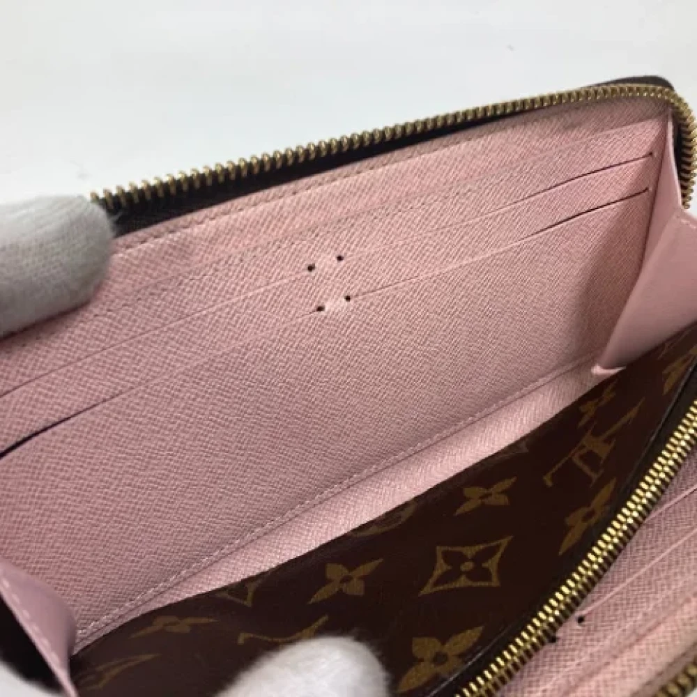 Louis Vuitton Vintage Pre-owned Cotton wallets Brown Dames