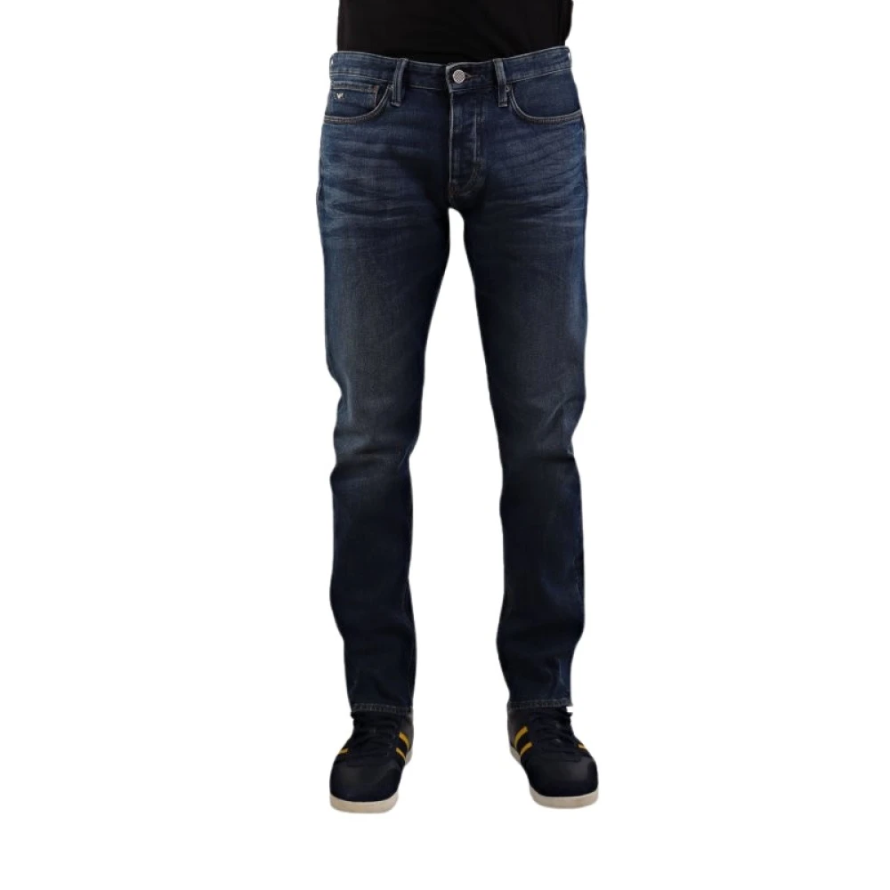 Emporio Armani Uomo Blu Jeans J75 Slim-Fit In Denim Stretch