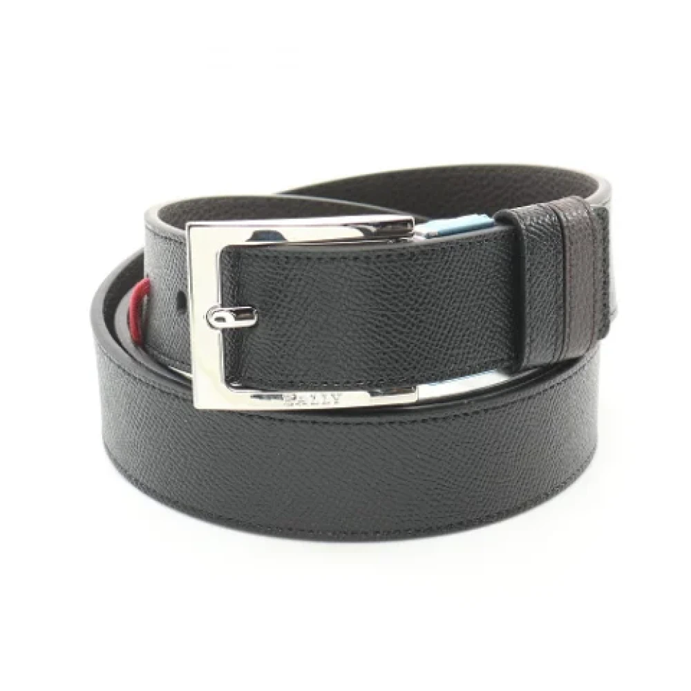 Bally Pre-owned Leather belts Black Heren