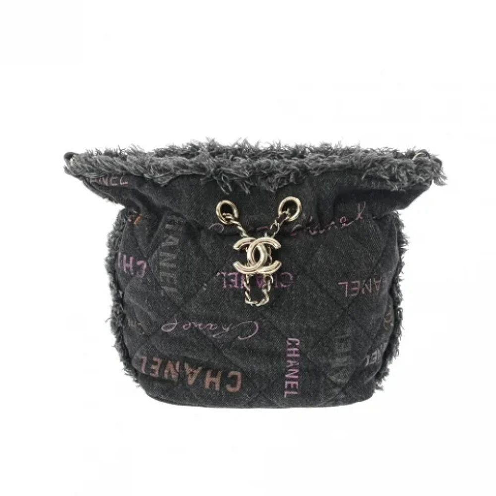 Chanel Vintage Pre-owned Denim chanel-bags Black Dames
