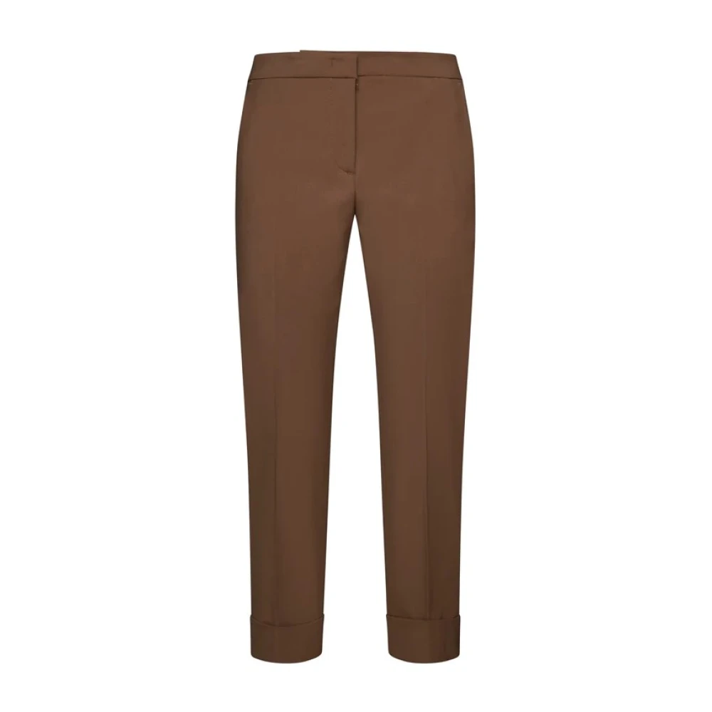 Pt01 Andrea B-Stretch Wool Batavia Broek Brown Dames