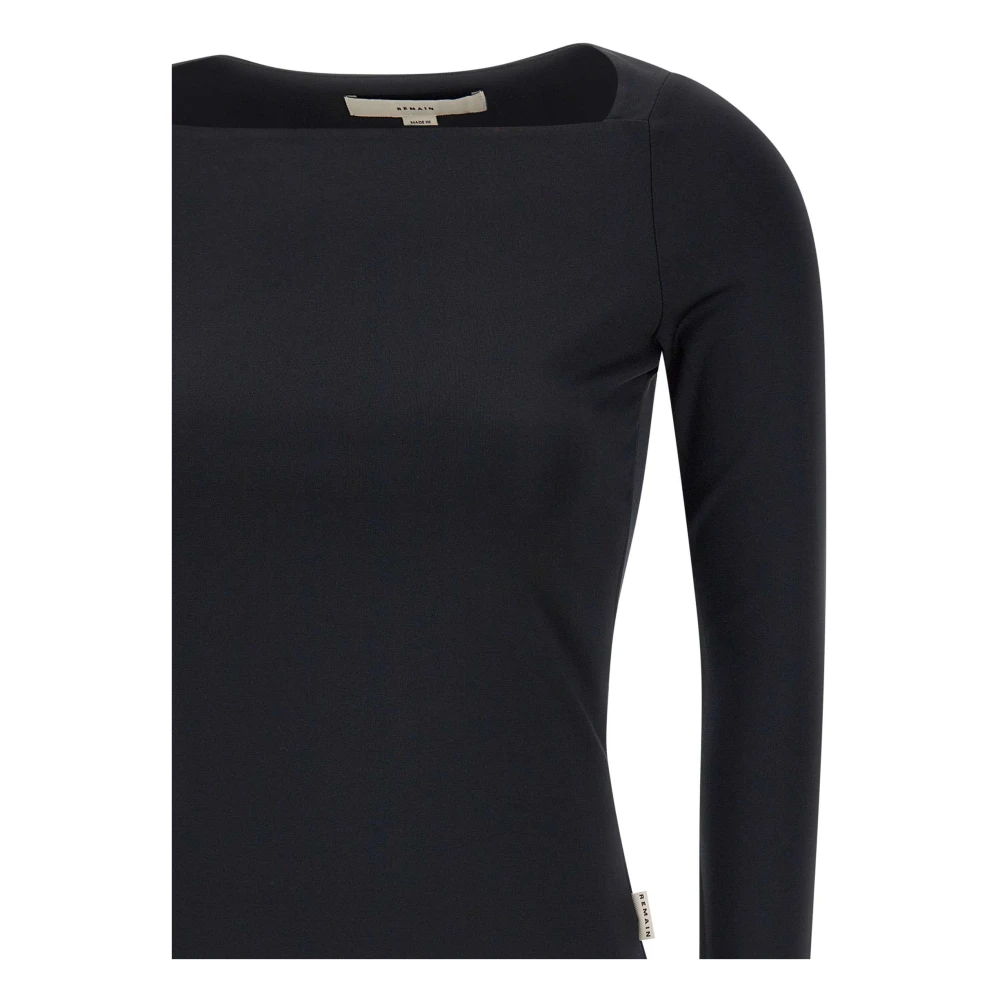 Remain Birger Christensen Zwarte Trui met Lange Mouwen Black Dames