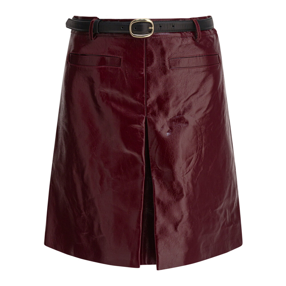 スカート MAX MARA STUDIO BORDEAUX PENCIL SKIRT IN NAPPA LEATHER Nappa leather pencil skirt, brown | 