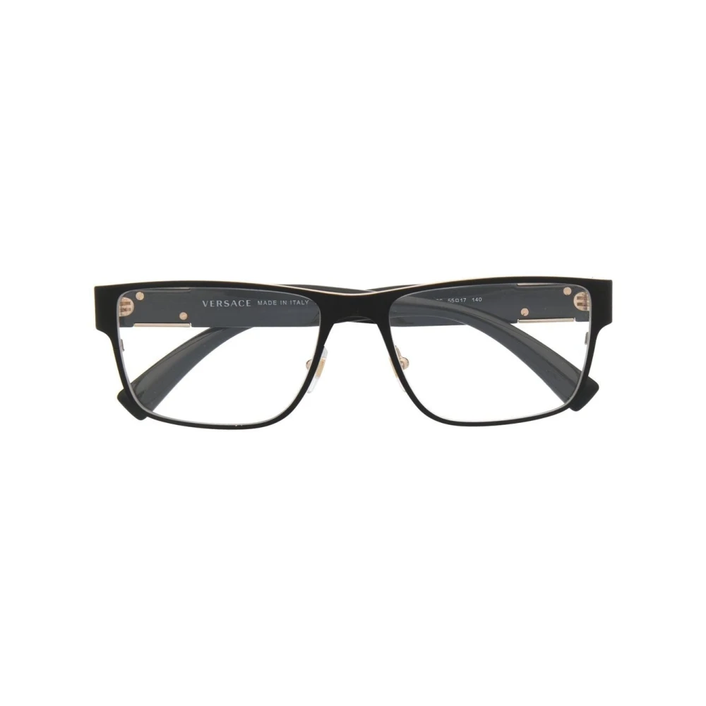 Versace Zwart Optisch Montuur Klassieke Stijl Black Heren