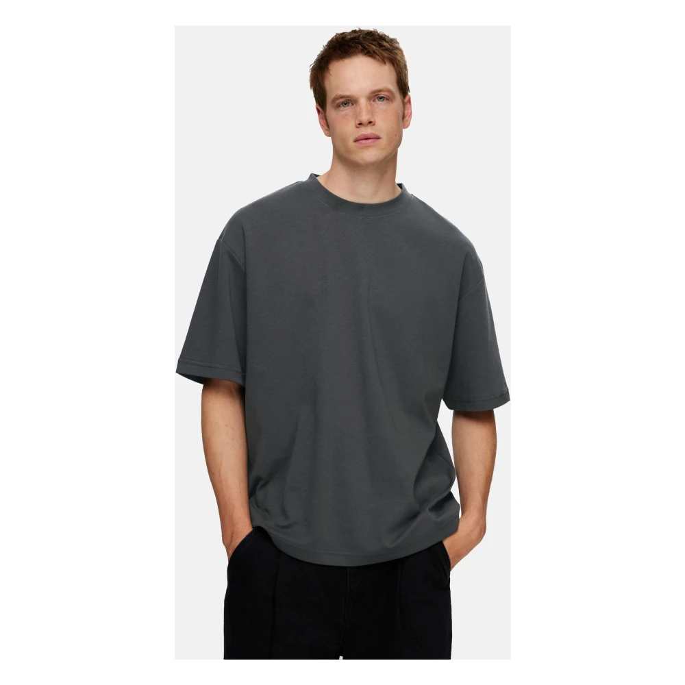 Selected Homme Casual T-shirt met korte mouwen Gray Heren