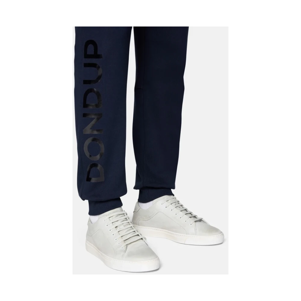 Dondup Jogger sweatpants met zijprint Blue Dames
