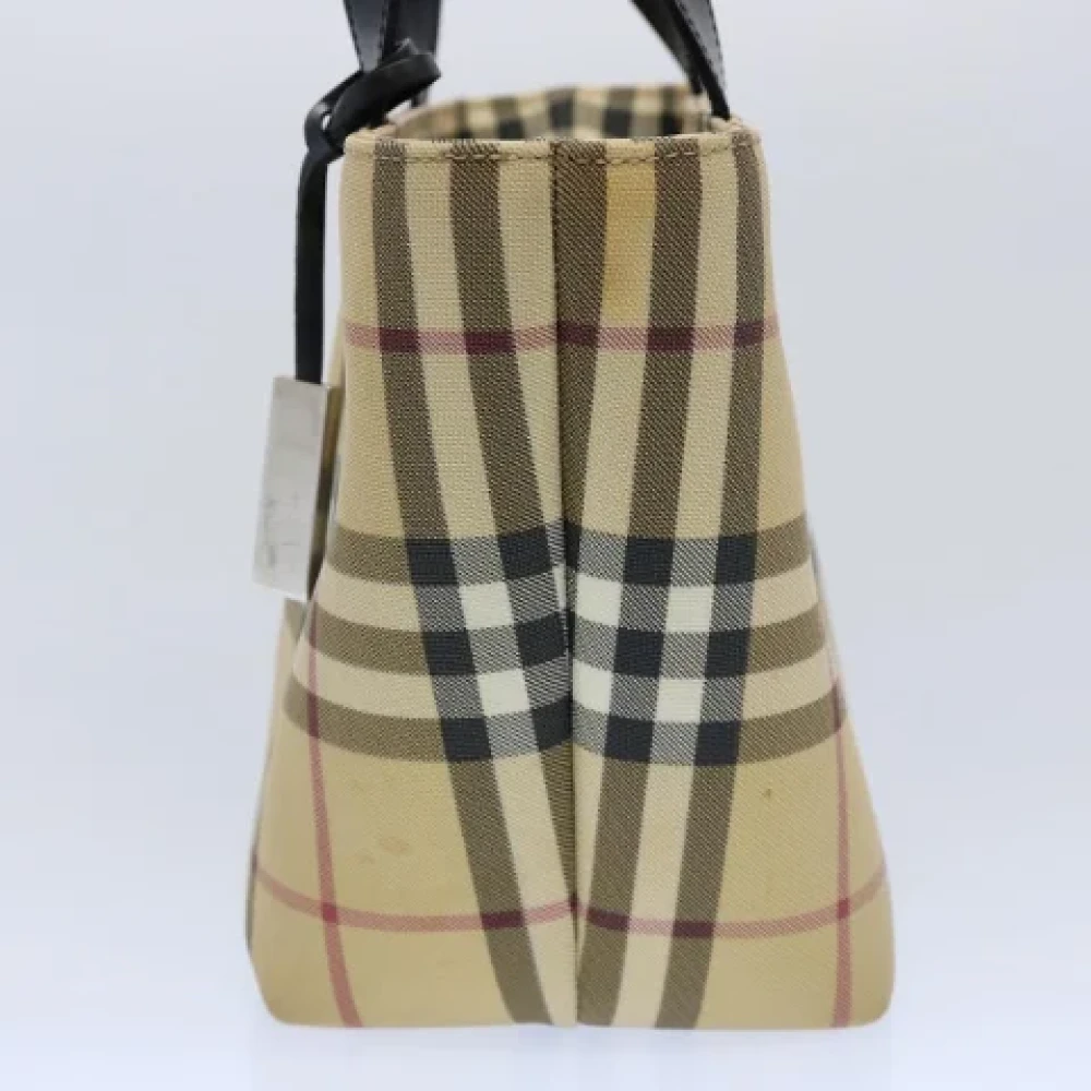 Burberry Vintage Pre-owned Coated canvas handbags Beige Dames