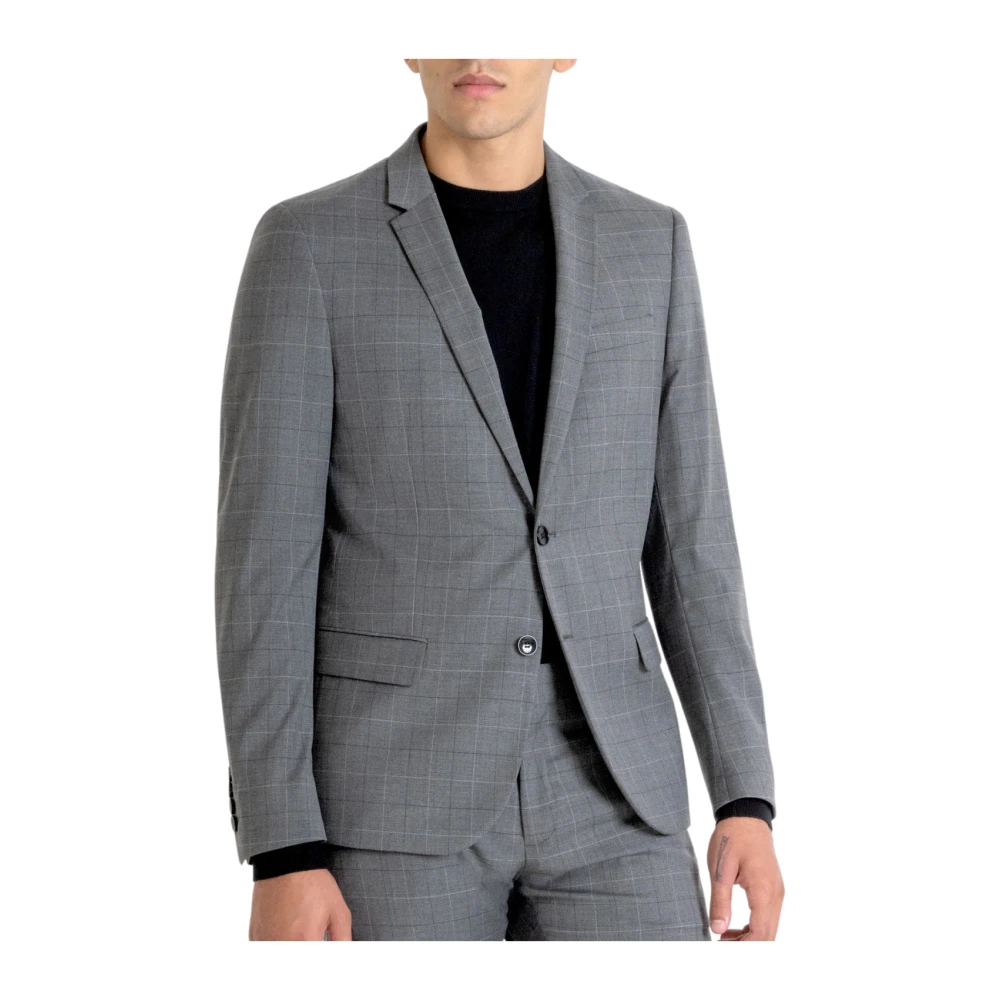 Antony Morato Slim Fit Jas in Grijs Melange Gray Heren